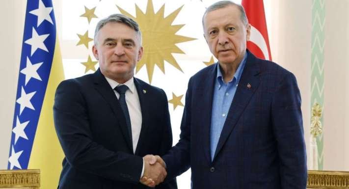 Sastali se Erdogan i Komšić: Turska zahvalna BiH zbog pomoći nakon zemljotresa