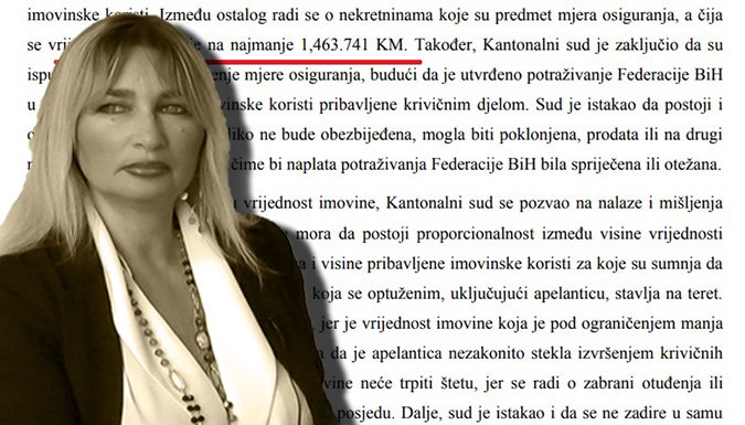 Sarajevska sutkinja koja je u bjekstvu tražila ukidanje zabrane nad milionskom imovinom