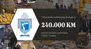 Vrhbosanska nadbiskupija prikupila 240.000 KM za Siriju i Tursku