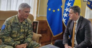 Bećirović na sastanku sa komandantom EUFOR-a tražio hitno povećanje broja vojnika u BiH