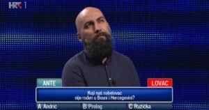 Takmičara u kvizu zbunilo pitanje o nobelovcima rođenim u Bosni i Hercegovini