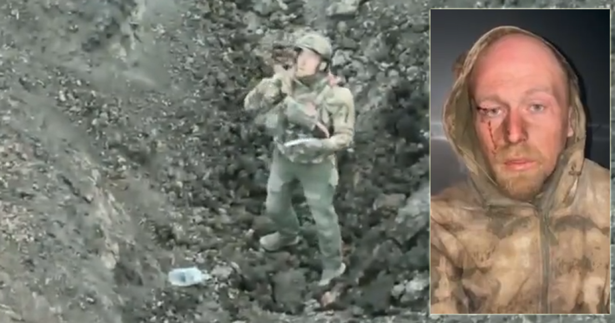 Nevjerovatna snimka iz Ukrajine: Pogledajte kako je ruski vojnik sebi spasio život!