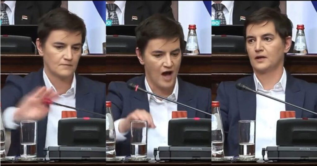 Brnabić podivljala u Skupštini: Udarila mikrofon i opoziciju nazvala go***rima