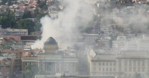 Ugašen požar na zgradi Centralnog zatvora u Sarajevu
