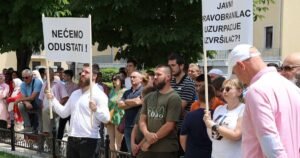 Protest zbog nastavka građevinskih radova na lokalitetu Lakišića harema