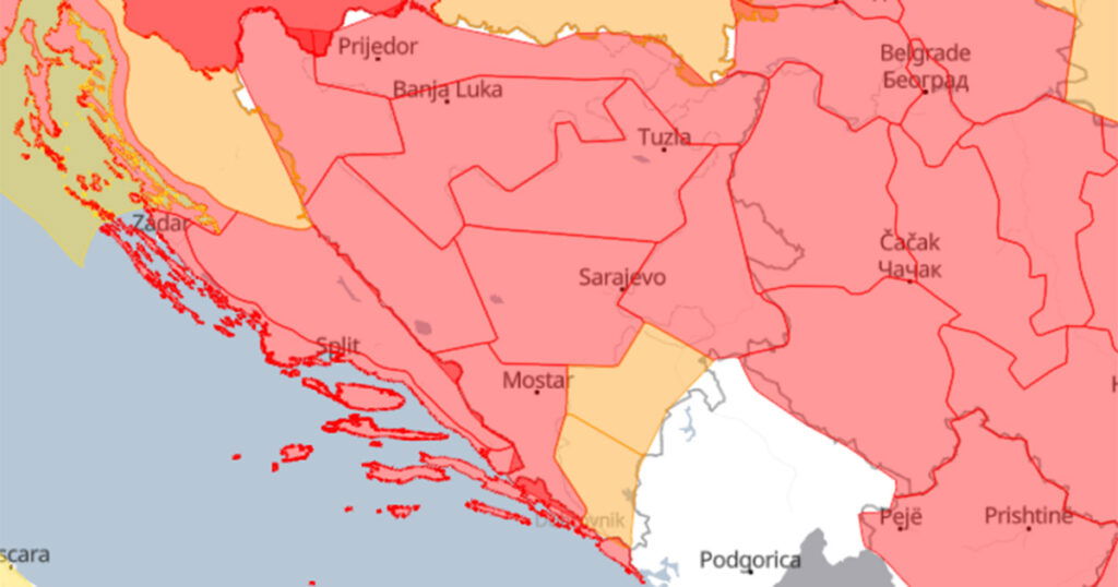 Objavljeno detaljno upozorenje: Gdje se sve u BiH očekuju oluje i nevrijeme