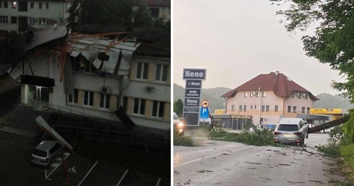 Jako Nevrijeme Stiglo U BiH: Padao Grad Veličine Oraha, Uništena Zgrada ...