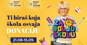 Bingo City Centri: Osnovne škole u Tuzli i Sarajevu dobivaju priliku da osvoje 10.000 KM