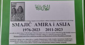 Objavljen termin dženaze Amire i njene kćerke Asije koje su poginule u nedjelju