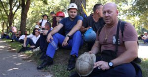 Rudari protestvovali u Sarajevu, ali plate i dalje nema