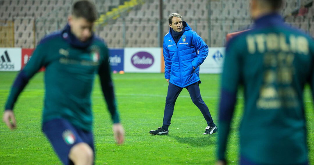 Zenica: Trening nogometne reprezentacije Italije Roberto Mancini