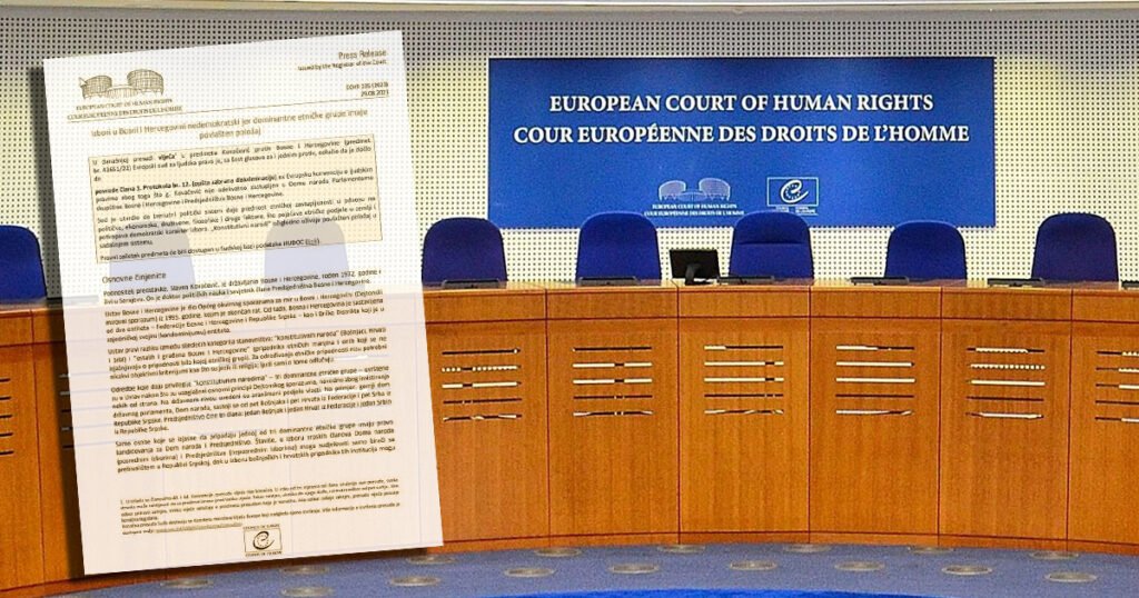 Evropski sud objavio presudu protiv BiH: Etnokratija umjesto demokratije