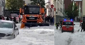 Nezapamćeno nevrijeme u njemačkom gradu, ralice uklanjale led sa ulica