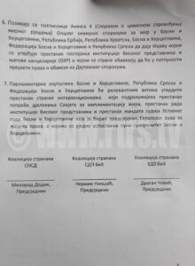 Objavljen Dodikov “sporazum o punom suvrenitetu BiH” koji Nikšić i Čović nisu potpisali