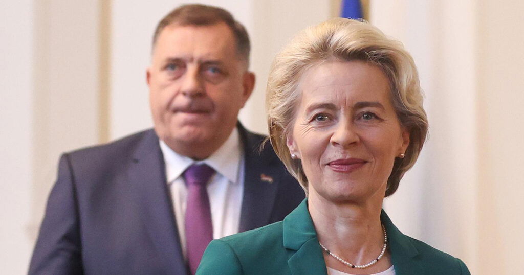 Sarajevo: Ursula von der Leyen sastala se s članovima Predsjedništva BiH