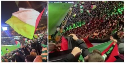 UEFA kaznila Celtic sa 17.500 eura zbog palestinskih zastava na tribinama