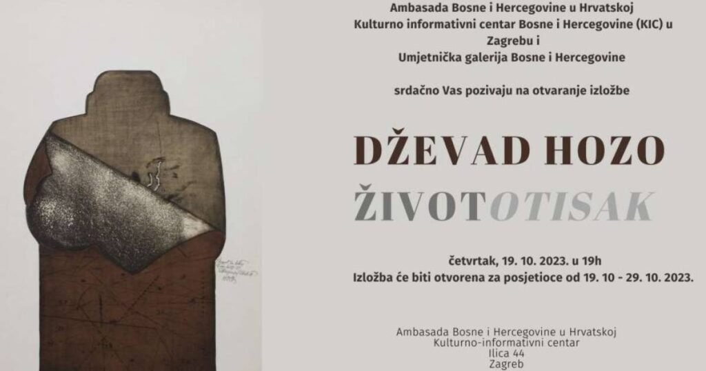 Retrospektivna izložba radova vrsnog bh. grafičara Dževada Hoze u Zagrebu