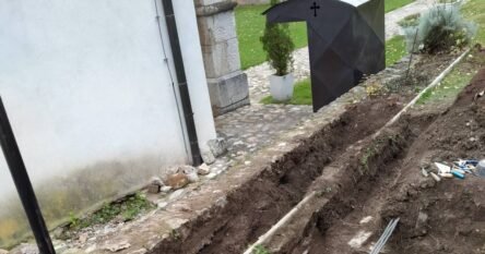 Masovna grobnica otkrivena u dvorištu pravoslavne crkve