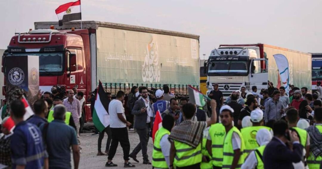 humanitarna pomoc granicni prelaz refah egipat gaza