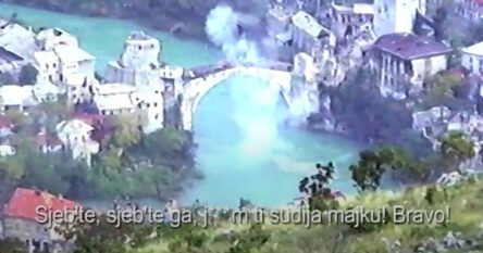 Objavljen novi snimak rušenja Starog mosta: Čuvao ga zločinac Praljak?