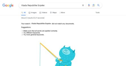 Google izbrisao sajtove institucija Republike Srpske