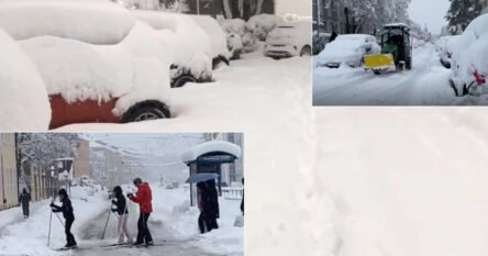 Snijeg zatrpao dijelove Njemačke, po ulicama Minhena ljudi na skijama