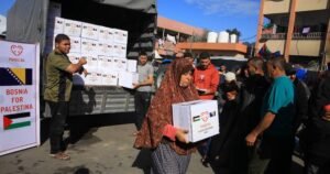Bosanci i Hercegovci za Gazu: Kamioni stigli u ratnu zonu, podijeljena pomoć Palestincima