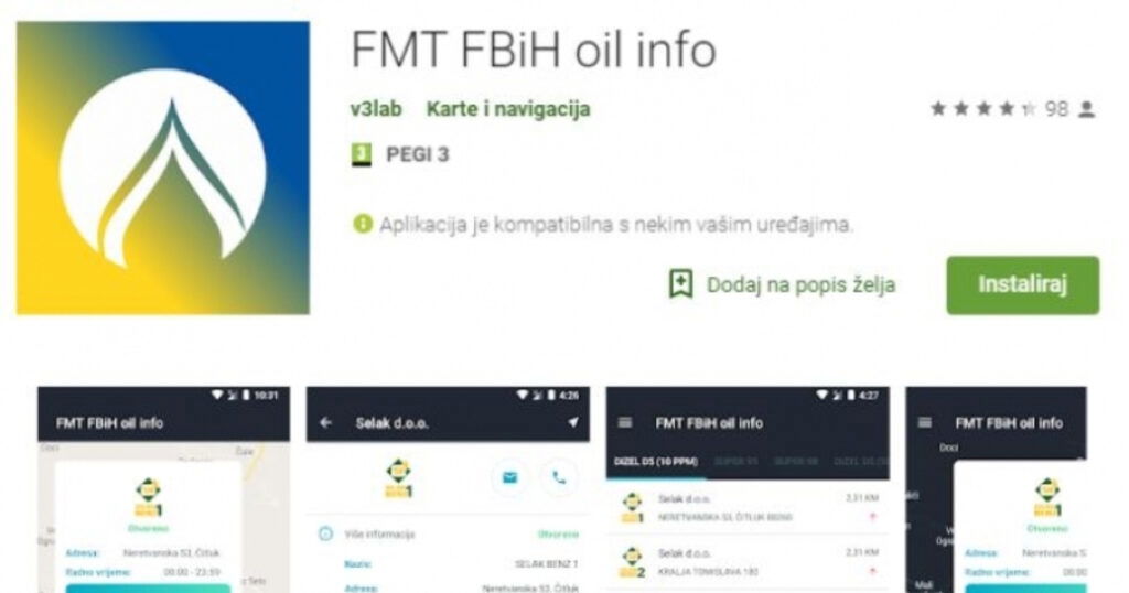 Aplikacija za provjeru cijena goriva ne radi, nove cijene šalju faksom