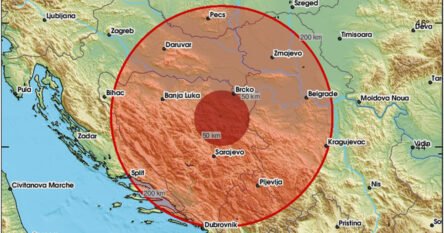Jači zemljotres pogodio Bosnu i Hercegovinu