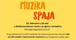 “Muzika spaja” – zajednički koncert mladih iz Sarajeva, Istočnog Sarajeva i Niša