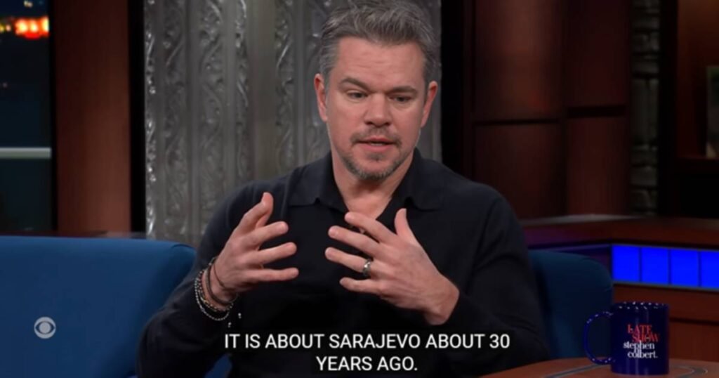 Matt Damon: Snimili smo film o građanima Sarajeva. Priča je nevjerovatna