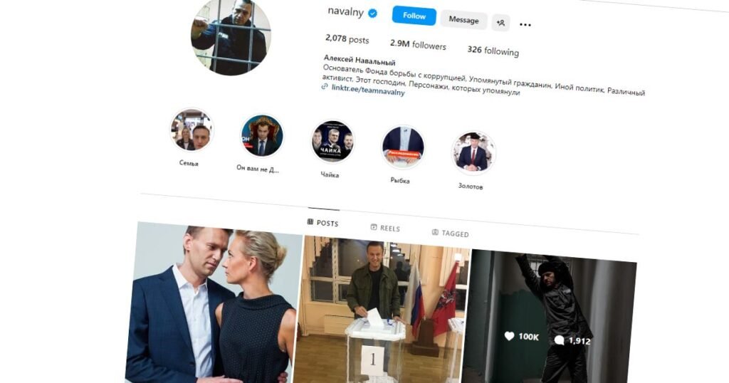 Navalni je posljednju objavu na Instagramu prije smrti posvetio supruzi