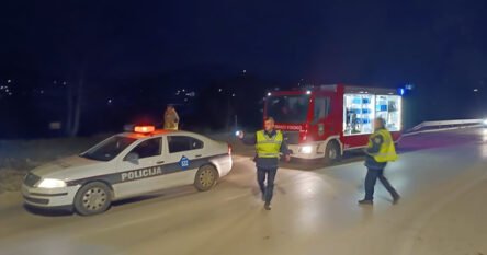 Automobil u kojem su bile tri mlađe osobe sletio u rijeku Bosnu
