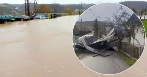 Veliko nevrijeme u BiH: Ponovo poplave, vjetar nosio krovove s kuća