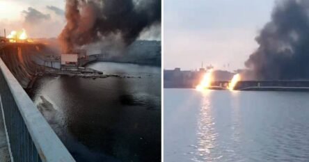 Rusi pogodili najveću branu u Ukrajini, vatra i dim sukljaju na sve strane