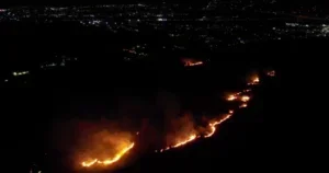 Veliki požar na brdu Žuč kod Sarajeva