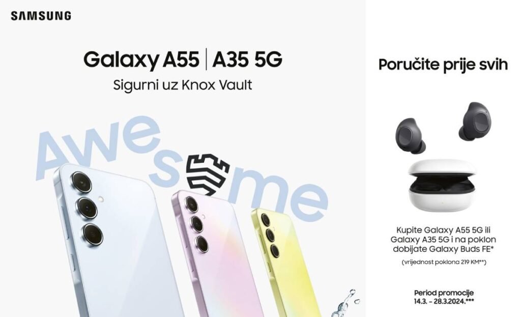 Samsung A55 i A35 5G: Posebna ponuda za prednaružbu