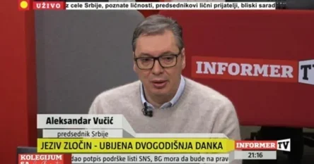 Vučić govorio o ubistvu malene Danke pa sebe prikazao kao najveću žrtvu