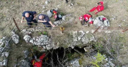 Spasioci traže tijelo ubijene Danke u jami dubokoj 70 metara