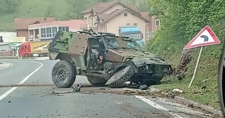 Nesreća kod Srebrenika: Uništeno vozilo EUFOR-a