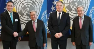 Bećirović i Komšić ukazali Gutteresu na važnost usvajanja rezolucije o Srebrenici