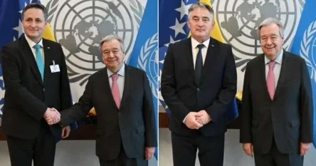 Bećirović i Komšić ukazali Gutteresu na važnost usvajanja rezolucije o Srebrenici
