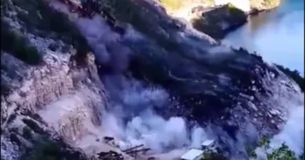 Objavljen snimak velikog odrona kod Mostara uzrokovanog eksplozijom