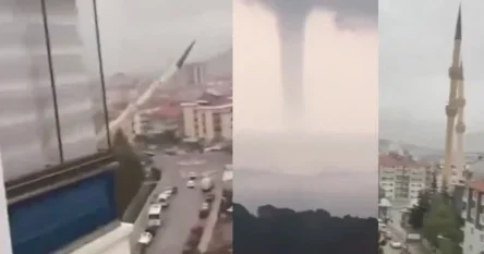 Oluja srušila minaret džamije u Turskoj, dizala krovove s kuća