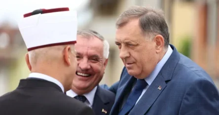 Dodik, Cvijanović i Višković stigli na ceremoniju otvorenja Arnaudija džamije