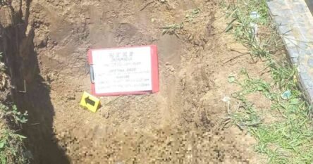 Ekshumirani posmrtni ostaci dvije osobe na neobilježenom mjestu na gradskom groblju