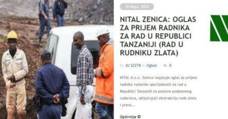 Nevjerovatno: Firma iz Zenice traži radnike za rudnik zlata u Tanzaniji