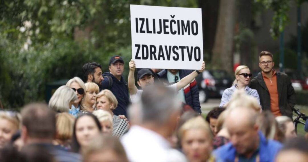 zdravstveni radnici protest sarajevo