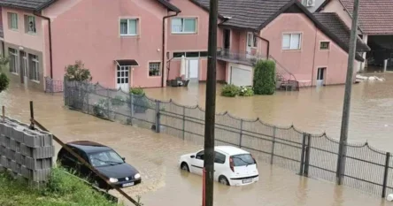 Dijelove BiH danas pogodile obilne padavine, pod vodom više od stotinu objekata