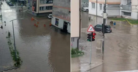 Obilne padavine u jednom dijelu BiH, ceste pod vodom. Stiže veća promjena vremena